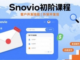 Snovio初阶课程，客户开发技能，外贸开发信