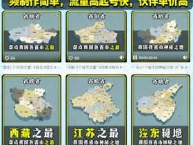 剪映制作地图动画制作教程，视频制作简单，流量高起号快，伙伴单价高