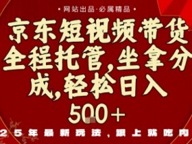 京东短视频带货，新玩法，0门槛，做就有米，无需剪辑，无需选品【揭秘】