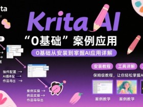 Krita AI绘画入门课，0基础从安装到案例应用krita AI使用详解