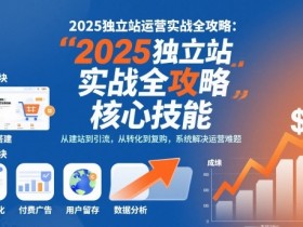 2025独立站运营实战全攻略，一站式掌握独立站运营核心技能