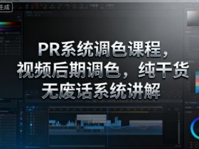 PR系统调色课程，视频后期调色，纯干货无废话系统讲解