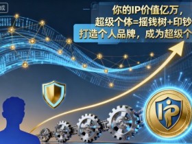 你的IP价值亿万，超级个体=摇钱树+印钞机，打造个人品牌，成为超级个体