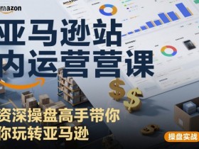 亚马逊站内运营课：资深操盘高手带你玩转亚马逊