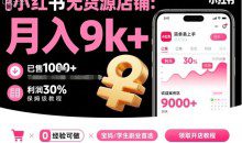 夏一小红书无货源店铺项目，简单易上手，月入9k+，保姆级教程
