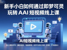新手小白如何通过即梦可灵玩转AI短视频线上课