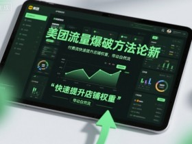 美团流量爆破方法论，付费流快速提升店铺权重，带动自然流