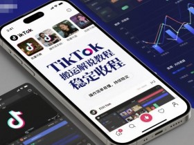 TikTok搬运解说教程，稳定收益，操作简单易懂，批量可做，持续稳定
