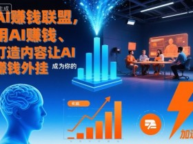 AI賺钱联盟，用AI賺钱、打造内容让AI成为你的賺钱外挂