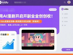 用AI漫剧开启副业创收：Vidu实操全攻略+高效提示词生成器（附案例），普通人也可以轻松上手
