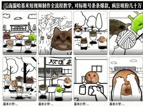 卤蛋哈基米短视频制作全流程教学，条条爆款，疯狂吸粉几十万