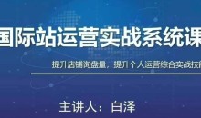 白老师·国际站运营实战系统（高质量询盘增长课）(部分更新)