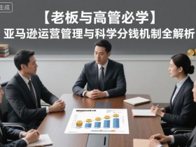 【老板与高管必学】亚马逊运营管理与科学分钱机制全解析